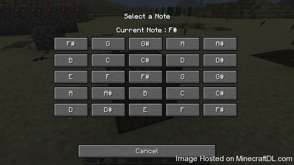 Minecraft Note Block Notes Chart