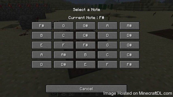 Note Block Selection GUI