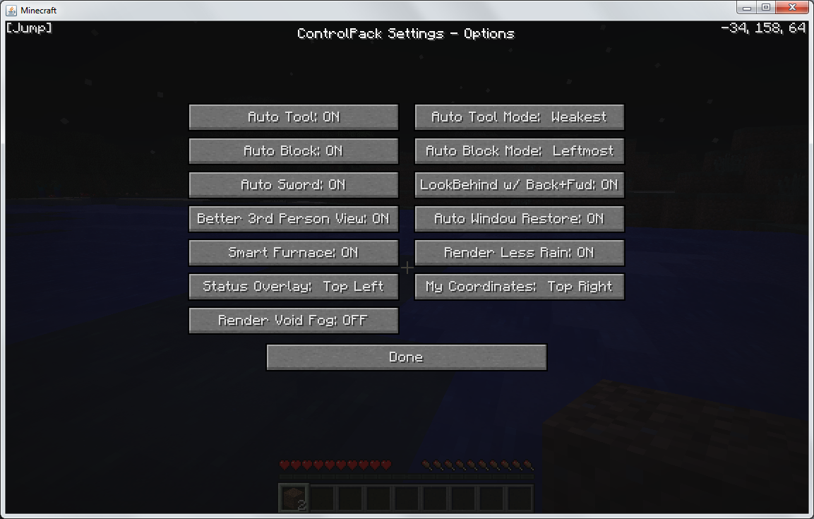Controlpack Mod For Minecraft 1 4 7 1 4 6 Minecraft Forum