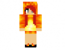 Charmander Girl Skin for Minecraft