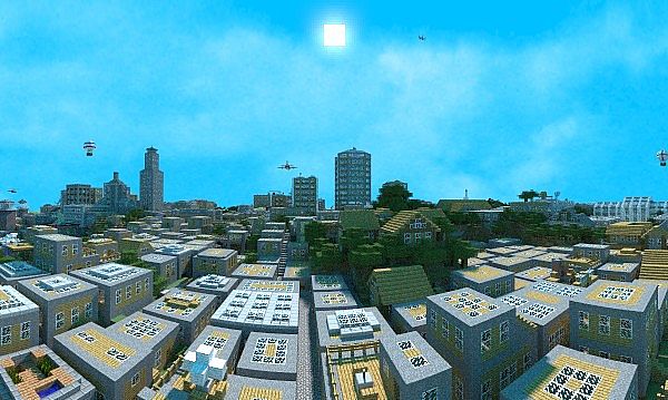 minecraft huge maps city