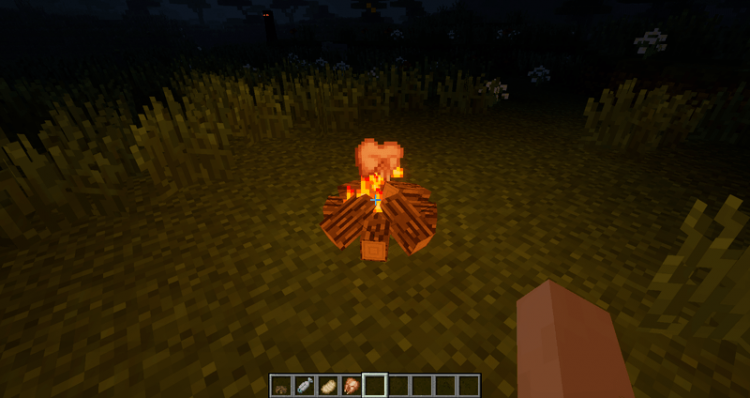 Simple Camp Fire mod for minecraft 04