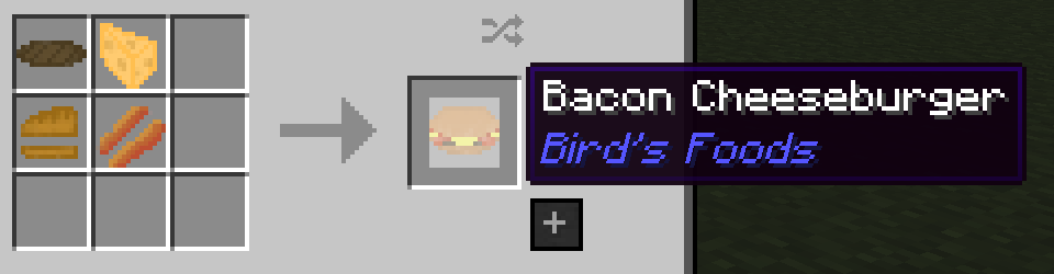 Bird’s Foods Mod Crafting Recipes 2